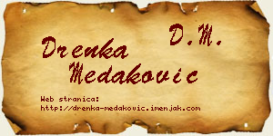 Drenka Medaković vizit kartica